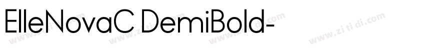 ElleNovaC DemiBold字体转换